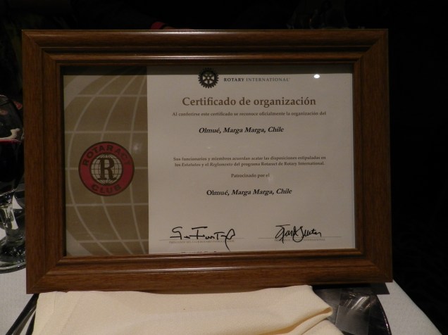 Carta Constitutiva Rotaract Olmué