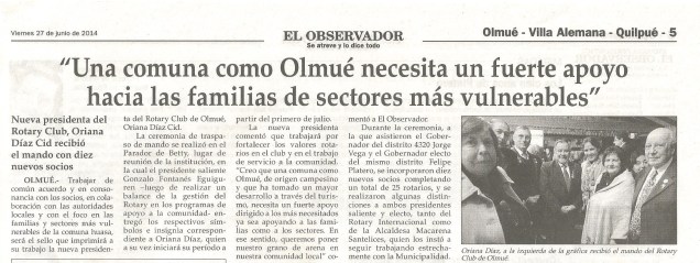 El Observador, viernes 27 de junio de 2014