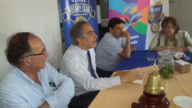 Presidente RC Olmué Jorge Fontanes, Senador Francisco Chahuán, Dr. Luis Alberto Córdova y PP Oriana Díaz