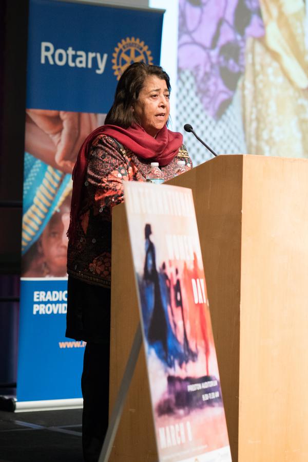 Razia Jan, fundadora y directora del centro de enseñanza Zabuli, fue homenajeada durante el Día Internacional de la Mujer.