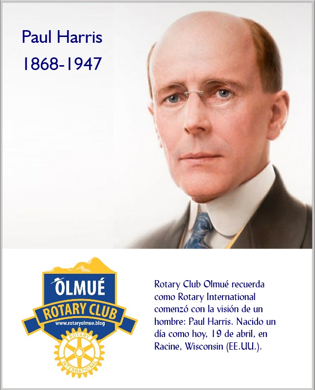 Rotary Founder A 152 AÑOS DEL NACIMIENTO DE PAUL HARRIS / EL FUNDADOR DE ROTARY ...